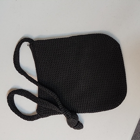 Black Crochet Purse with Zipper - Picture 3 of 5